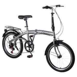 Bicicleta Plegable Rodado 20 Shimano Parrilla