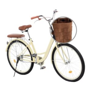 Bicicleta Urbana Rodado 26 con Canasto Vintage